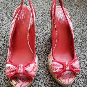 Coach wedge sandal